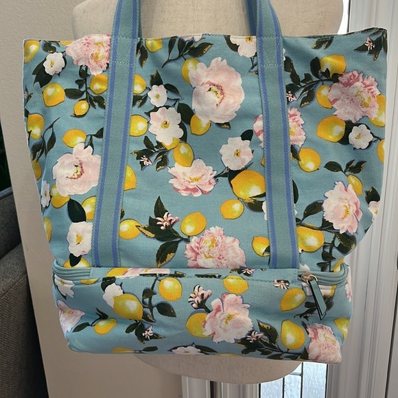 Victoria Secret Lemons & Flowers Insulated Cooler Tote - Picture 2 of 4